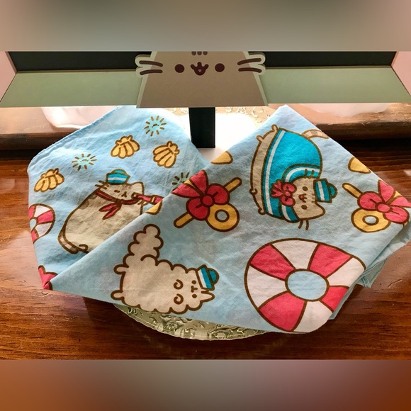 Lot PUSHEEN Cat Mini Tabletop Chalkboard Slow Rise Stress Ball Handkerchief Lot - Picture 6 of 13